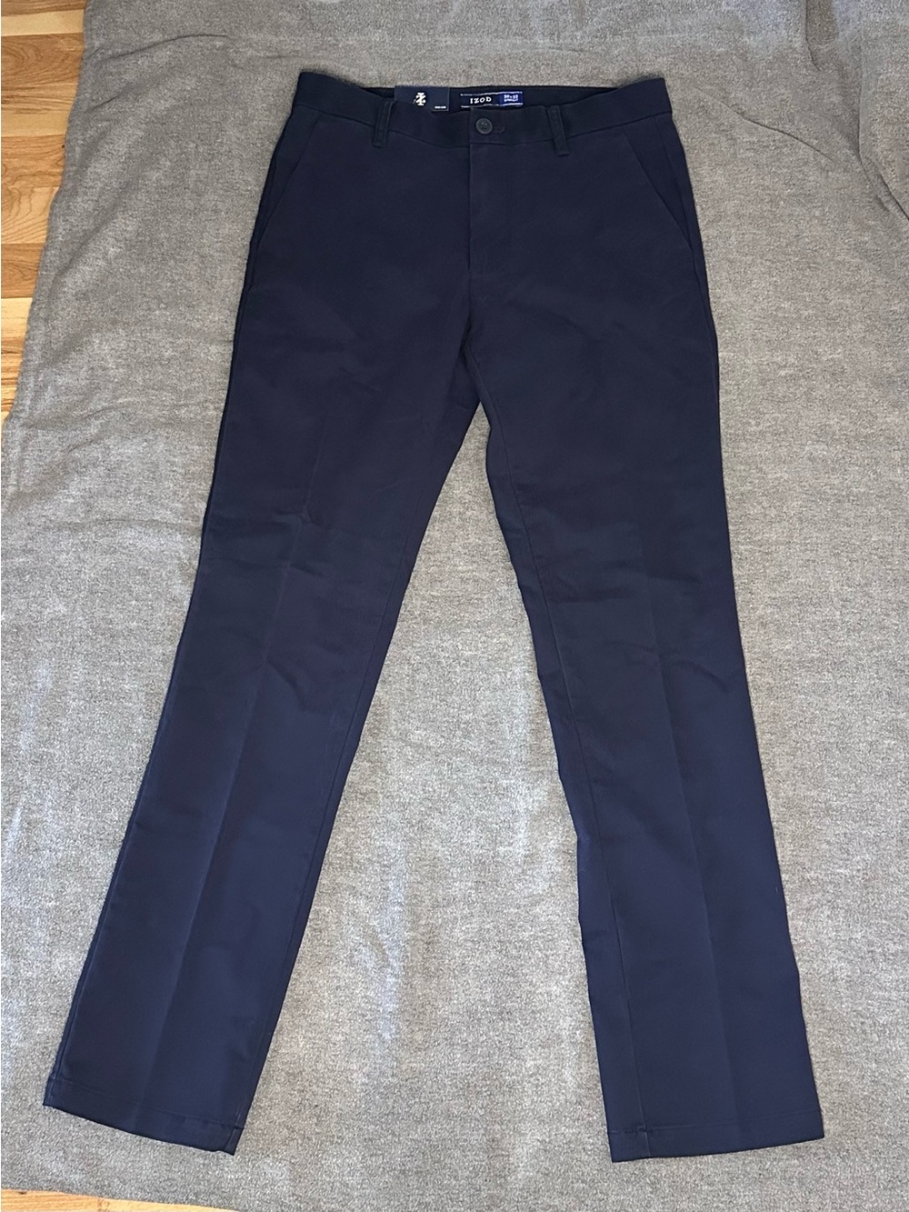 Izod Navy Straight Fit Chino Pants